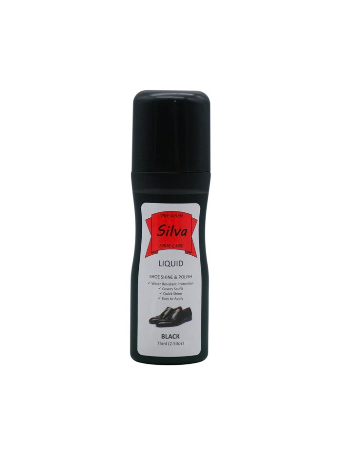 34532 - Silva Liquid Black Shoe Polish, 75ml - Box:  - Loc: J5