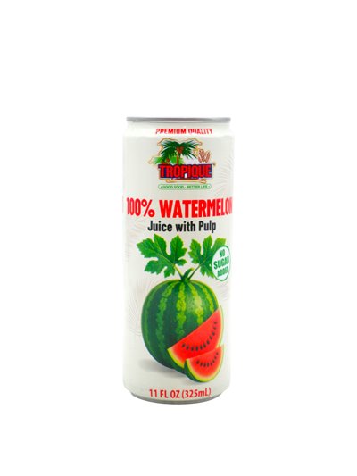 34541 - Tropique Watermelon W/ Pulp (No Sugar Added) Juice 11oz. (ase of 24) - Box:  - Loc: R11