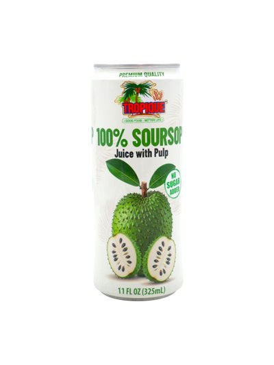 34542 - Tropique Soursop W/ Puplp (No Sugar Added) Juice 11oz. (ase of 24) - Box:  - Loc: R11