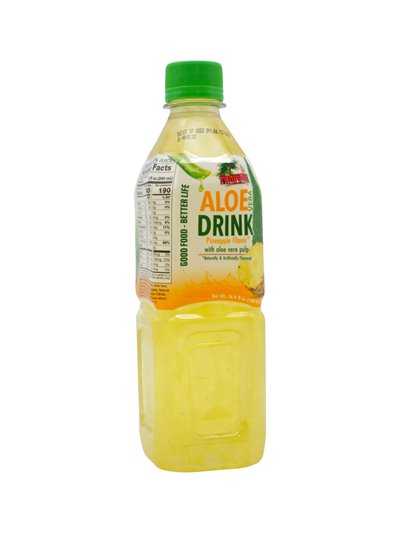 34546 - Tropique Aloe Vera Pineapple W/ Pulp Juice 16.9oz. (ase of 24) - Box:  - Loc: R11