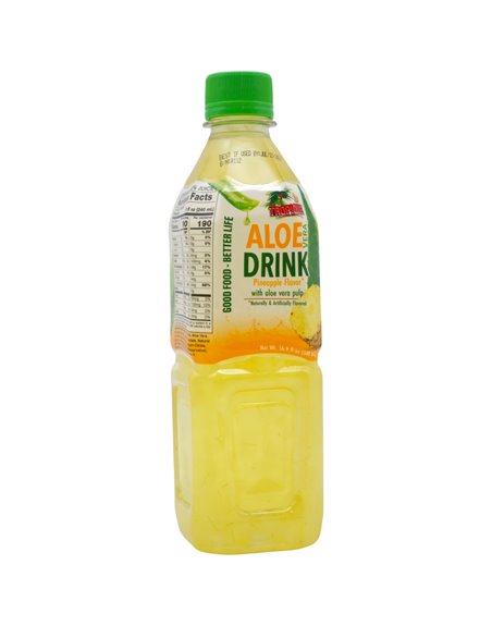 34546 - Tropique Aloe Vera Pineapple W/ Pulp Juice 16.9oz. (ase of 24) - Box:  - Loc: R11