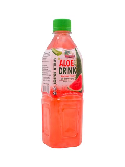 34547 - Tropique Aloe Vera Watermelon W/ Pulp Juice 16.9oz. (ase of 24) - Box:  - Loc: R11