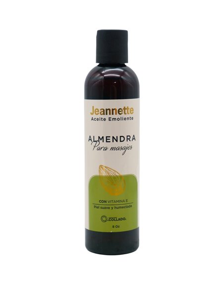 34553 - Jennette. Aceite De Almendras ( Almond Oil ) Con Vitamina E - 8 fl. oz. - Box:  - Loc: O3
