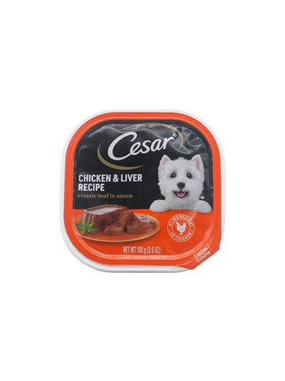 34589 - Cesar Chicken & Liver - 3.5 oz. (24 Cans) - Box:  - Loc: E12