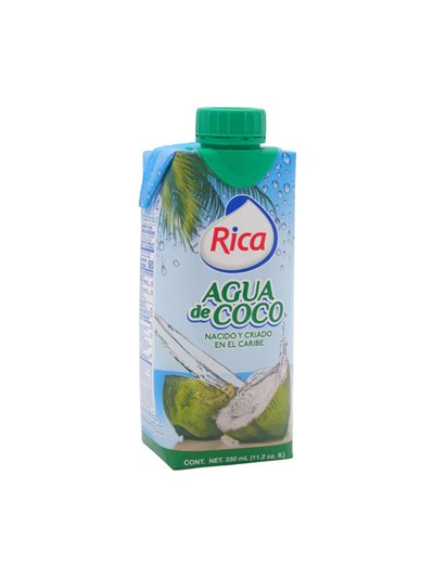 34597 - Rica Coconut Water - 330ml. (Case of 18) - Box:  - Loc: 